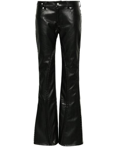 Y. Project Pantalones slim con costuras - Negro