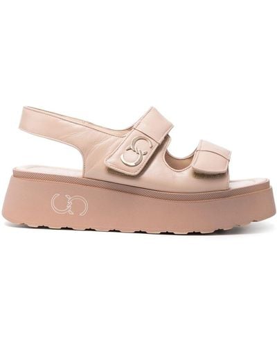Casadei Double-strap Platform Sandals - Pink
