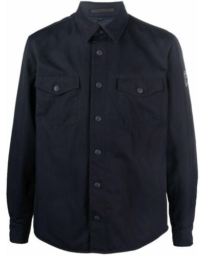 Giorgio Armani Long-sleeved Shirt Jacket - Blue