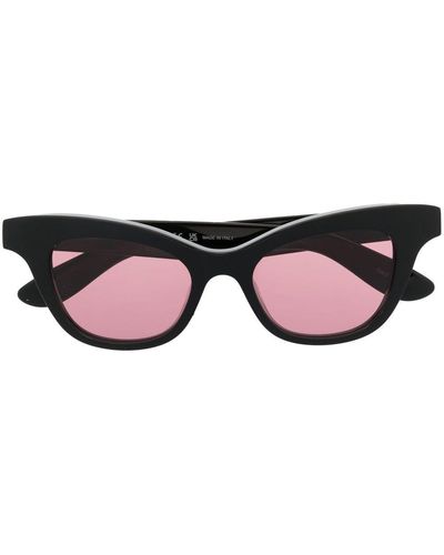 Alexander McQueen Lunettes de soleil teintées à monture papillon - Noir