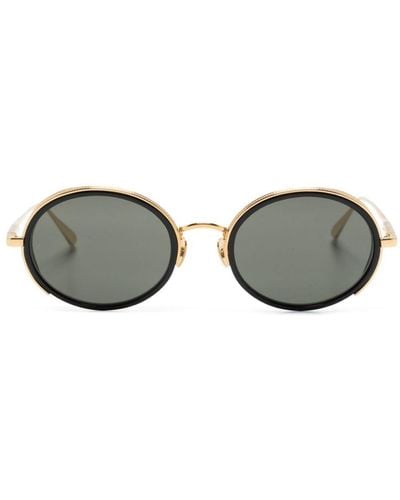 Linda Farrow Finn Round-frame Sunglasses - Grey