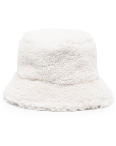 Apparis Amara Teddy-fleece Bucket Hat - White