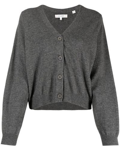 Chinti & Parker V-neck Cropped Wool Cardigan - Gray
