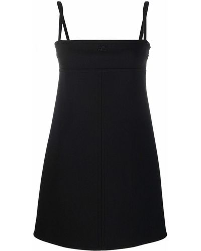 Courreges スリップドレス - ブラック