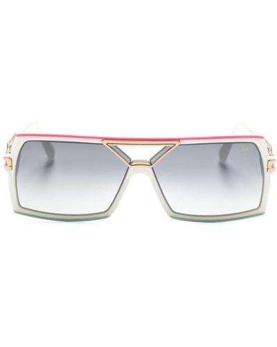 Cazal 8509 Rectangle-frame Sunglasses - Grey