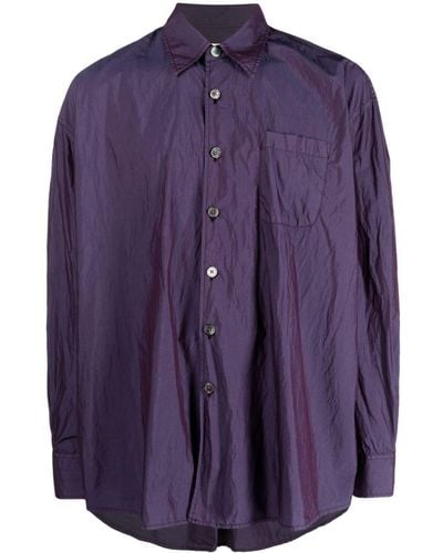 Our Legacy Borrowed Solaro-effect Shirt - Purple