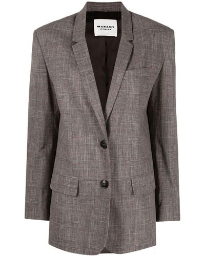 Isabel Marant Single-breasted Tailored Blazer - Brown