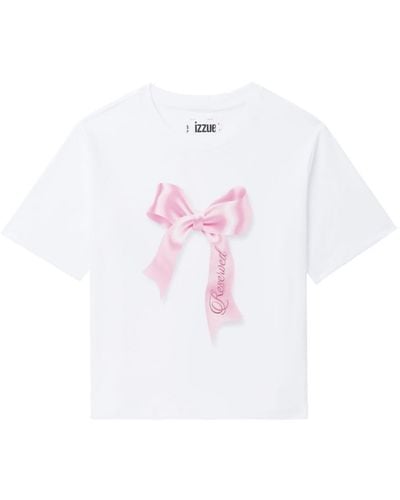 Izzue T-Shirt mit Print - Weiß