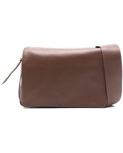 Sarah Chofakian Debby Leather Crossbody Bag - Brown
