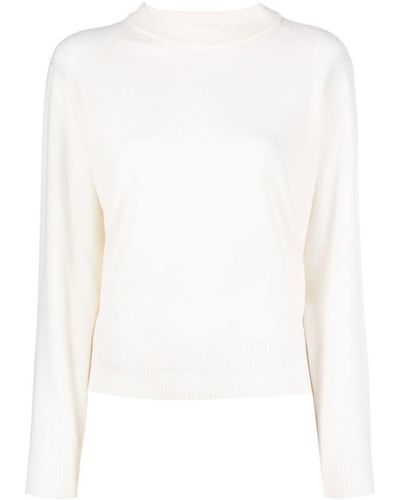 Woolrich Crew Neck Wool-cashmere Sweater - White