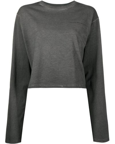 Izzue Slogan-print Cotton T-shirt - Gray
