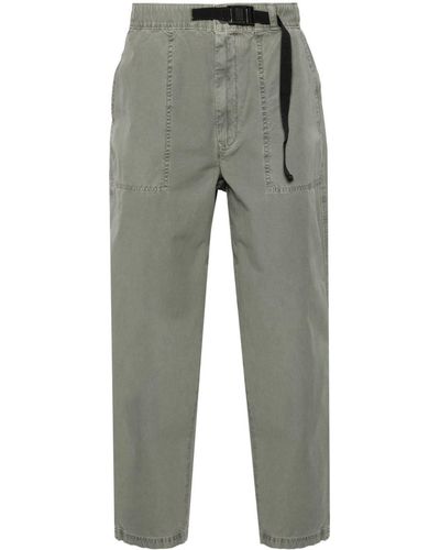 Barbour Grindle Mid Waist Broek Met Toelopende Pijpen - Grijs