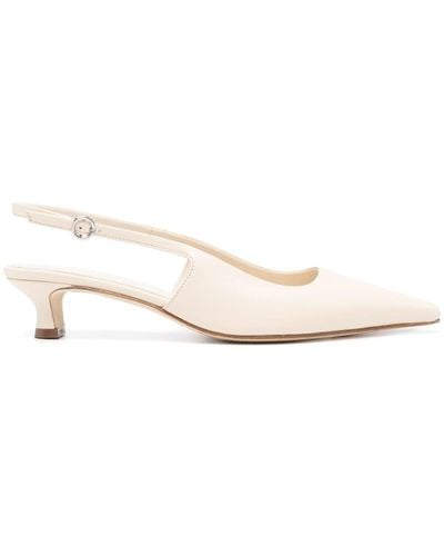 Aeyde Catrina 55mm Leather Court Shoes - White