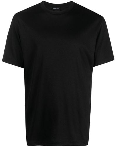 Giorgio Armani T-shirt en coton - Noir