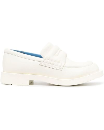 Camper Padded Leather Loafers - White