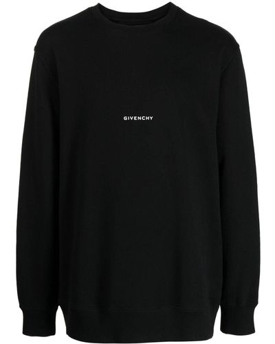 Givenchy Logo-print Cotton Sweatshirt - Black