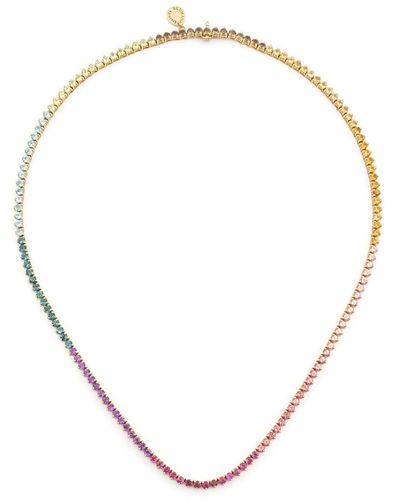 Brumani 18kt Rainbow Gelbgoldhalskette mit Diamanten - Mettallic