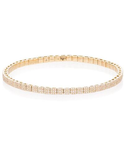 SHAY 18kt Gold Square Diamond Bracelet - White