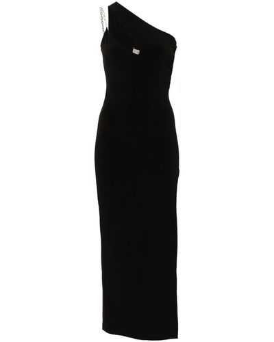 Nissa Vestido con diseño asimétrico - Negro