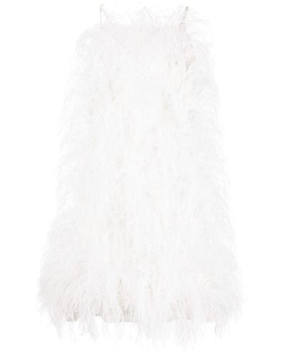 Cult Gaia Shannon Feather Dress - White