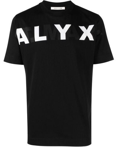 1017 ALYX 9SM Logo-print Cotton T-shirt - Black