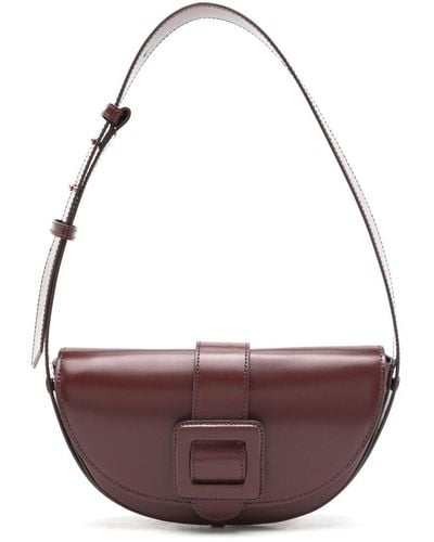 Sarah Chofakian Buckle-detail Leather Satchel Bag - Purple