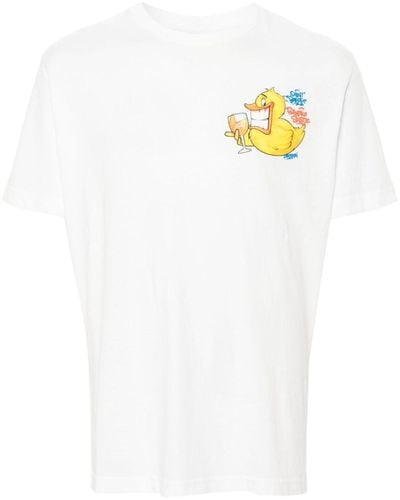 Mc2 Saint Barth Katoenen T-shirt - Wit