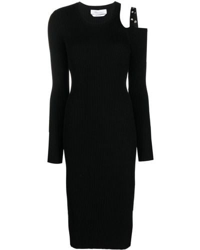 Blumarine Midi-jurk Met Uitgesneden Detail - Zwart
