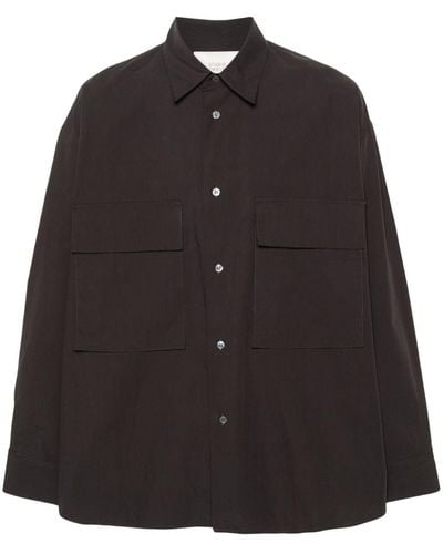 Studio Nicholson Poplin Cotton Shirt - Black