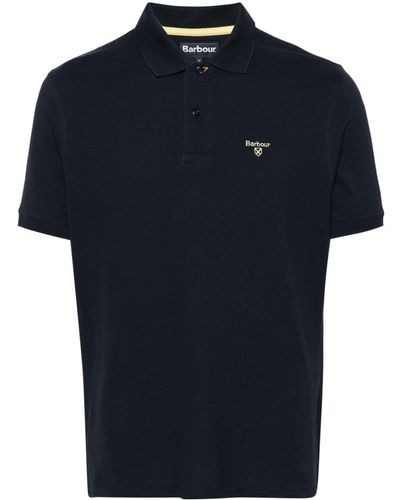Barbour Logo-embroidered Polo Shirt - Blue