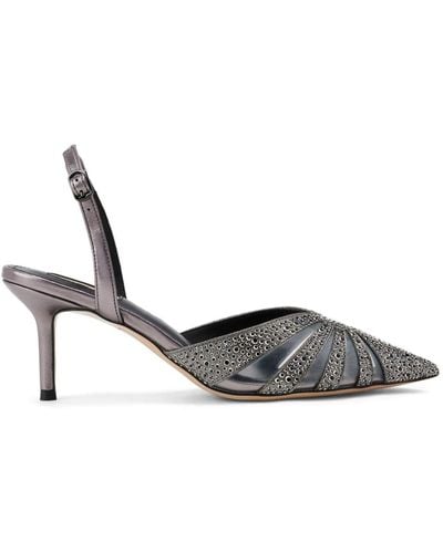 Nicoli Melissa Crystal-embellished Sandals - Metallic