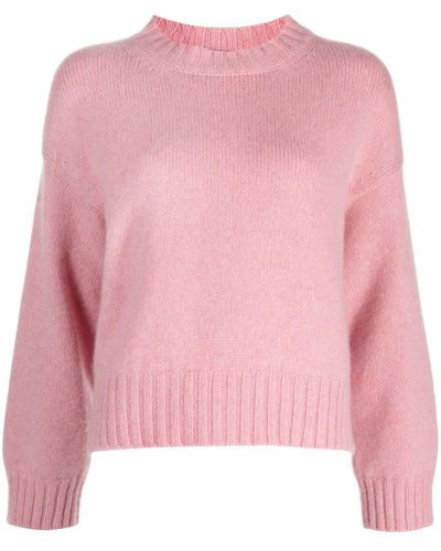 Pringle of Scotland Cropped Cashmere Jumper - Pink