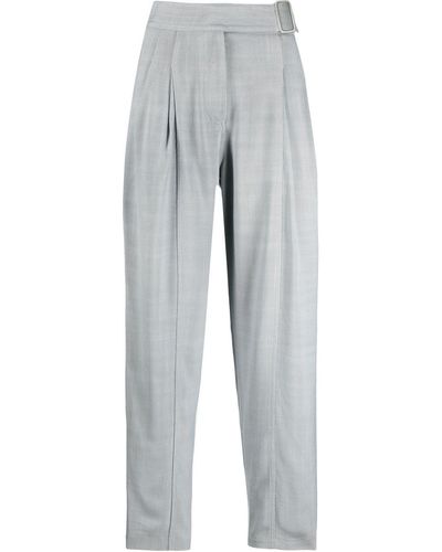 IRO Belted Tapered Trousers - Grey