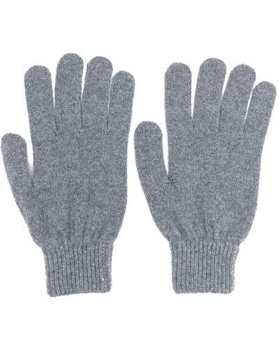 Paul Smith Fitted knitted gloves - Gris