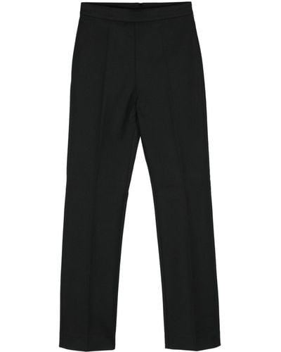 Sportmax Danila High-waist Straight-leg Trousers - Black