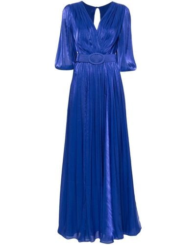 Costarellos Brennie Georgette Dress - ブルー