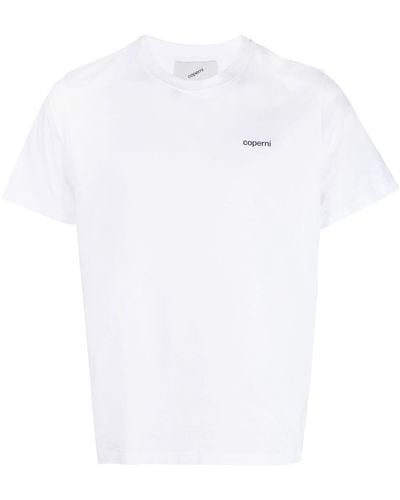 Coperni T-Shirt mit Logo-Print - Weiß