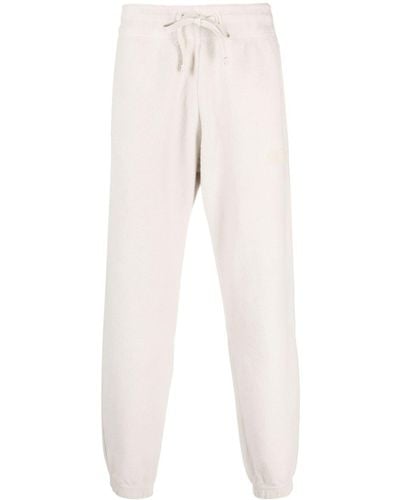 Autry Brushed-effect Cotton Track Pant - Natural