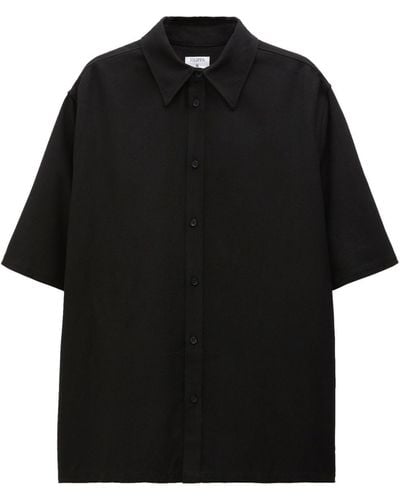 Filippa K Shirt Van Crêpe - Zwart