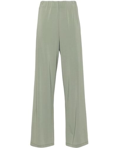 Le Tricot Perugia Elasticated-waistband Straight Trousers - Green