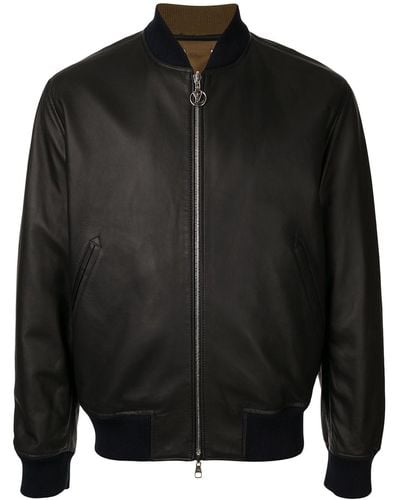 Louis Vuitton Zip-up Reversible Long Sleeve Jacket Coat - Black