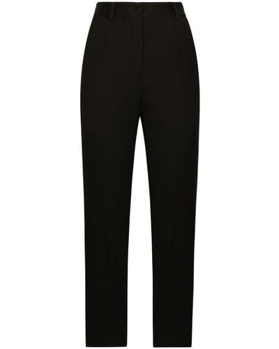 Dolce & Gabbana Pantalones con pinzas - Negro