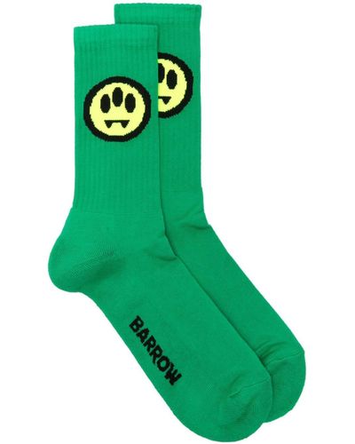 Barrow Calcetines con logo en intarsia - Verde