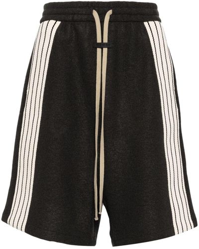 Fear Of God Boiled-wool shorts - Negro