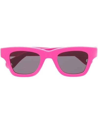 Jacquemus Square-frame Tinted Sunglasses - Pink