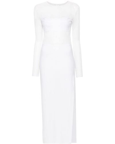 Norma Kamali Dash Dash Maxi Dress - White