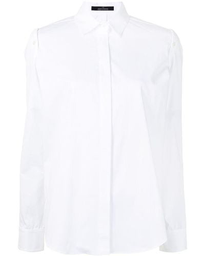 ROKH Hemd mit abnehmbaren Ärmeln - Weiß