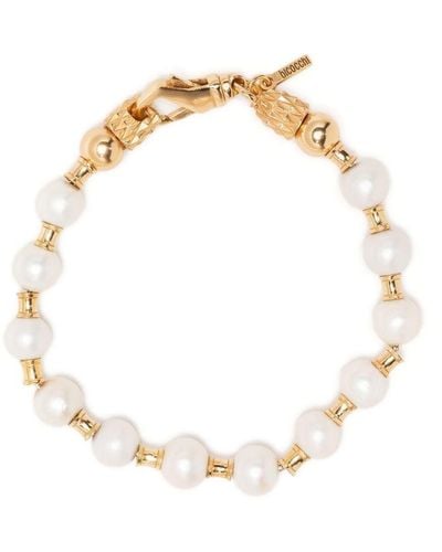 Emanuele Bicocchi Charm Chain-link Bracelet - White