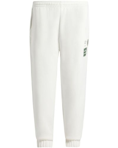 Lacoste Pantalones de chándal con estampado gráfico - Blanco