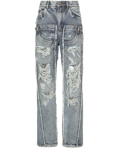 Dolce & Gabbana Jeans con effetto vissuto KIM DOLCE&GABBANA - Blu